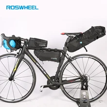ROSWHEEL Bicycle bags Bike head front tube bag Full waterproof nylon Tail saddle bags Bicycle panniers ATTACK SERIES
