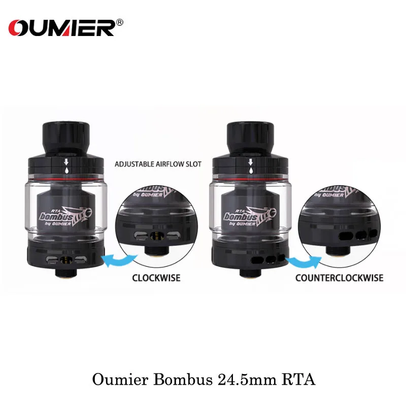 Электронная сигарета Oumier Bombus 24 5 мм RTA бак с одной катушкой распылитель