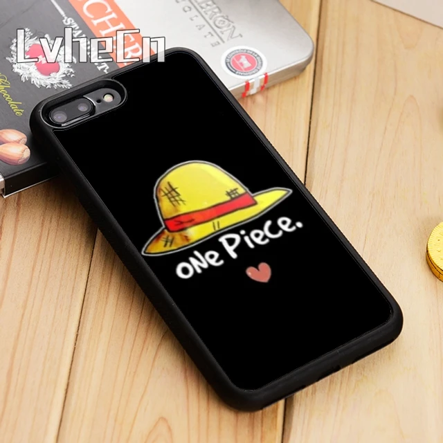 

LvheCn One Piece Luffy straw hat Phone Case Cover For iPhone 5 5s SE 6 6s 7 8 10 X Samsung Galaxy S6 S7 edge S8 S9 plus note 8
