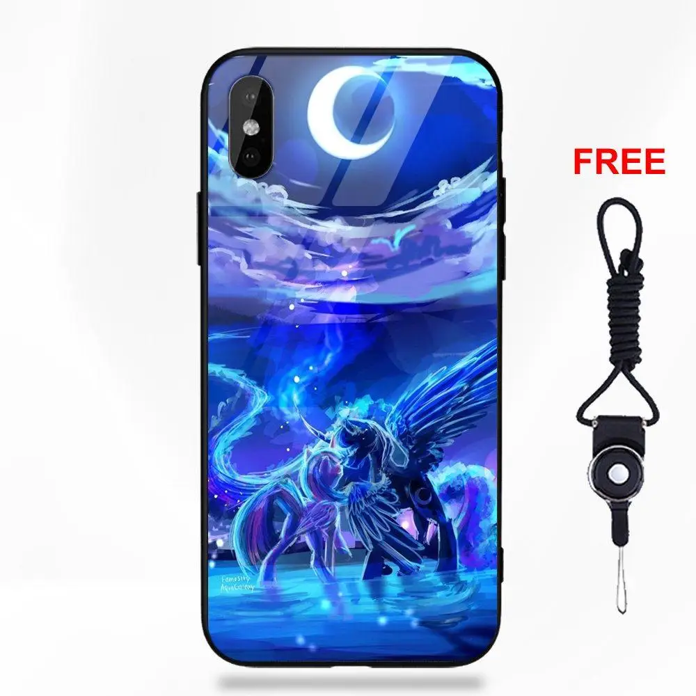 Vvcqod Cool мультфильм My Little Pony принцесса Луна для Apple iPhone 5 5C 5S SE 6 S 7 8 Plus X XS Max