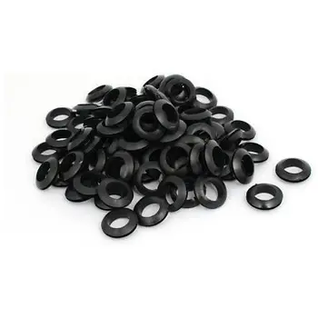 

Double Sides Rubber Ring Sealing Grommet Wire Gasket Black 20mm Inner Dia 100pcs