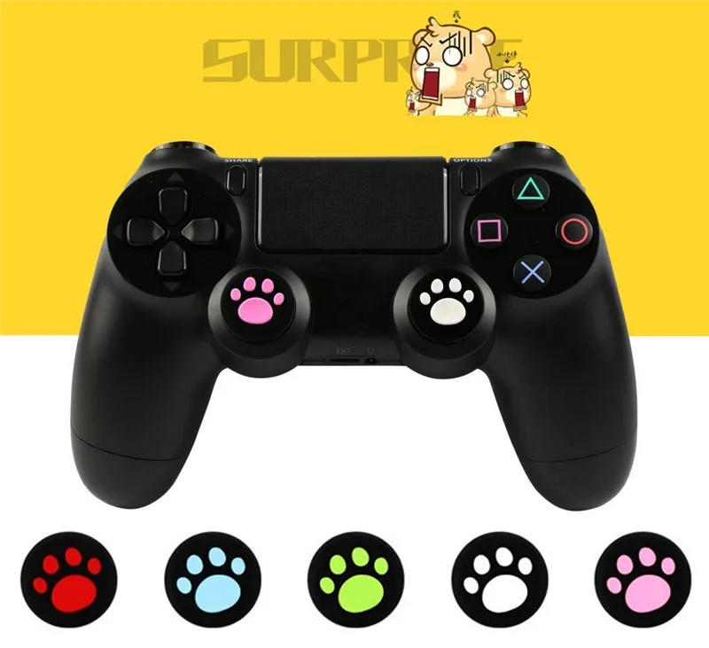 YOTEEN силиконовый резиновый чехол для sony PS4 с ремешком на руку для sony PS4 Camepad Thumb Stick Grips cap