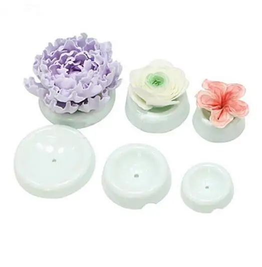 6 pcs/set Plastic Round Shape Cake Fondant Flower Drying rack Stands