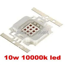 10 шт. 10 Вт 10000 К 13000 К 15000 К LED IC Высокое Мощность LED 1000lm 9 В-12 В 900ma лампа для проекта аквариума непосредственно с фабрики