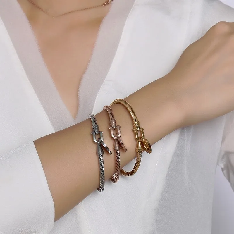 Vnox браслеты-манжеты, браслет для женщин, проволока из нержавеющей стали, золотистый/серебристый, элегантные женские ювелирные изделия