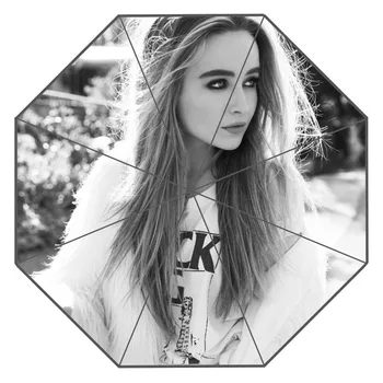 

Nice Custom Sabrina Carpenter Sunny and Rainy Umbrella Design Portable Fashion Stylish Useful Umbrella gift for you