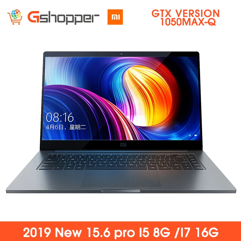 Скидка Оригинальный ноутбук Xiaomi Pro 15,6 ноутбук 1050MAX Q Air Intel Core GDDR5 256 ГБ SSD DDR4 2400 МГц Windows Распознавание отпечатков пальцев