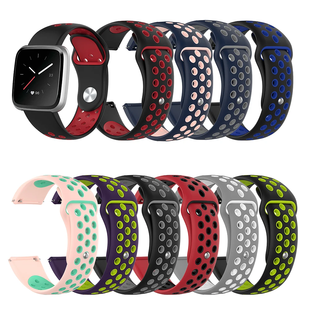 

Silicone Strap for Fitbit Versa Lite Versa Smart Watch Bracelet Soft Silicon Portable Replacement Wristband Watchband Accessory