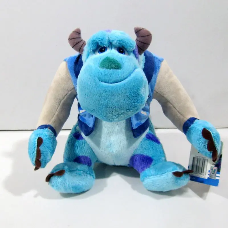 

Free shipping 1pcs sitting height 22cm Monsters University Sulley Sullivan Plush Toy Stuffed Animals Baby Kids Children Gifts