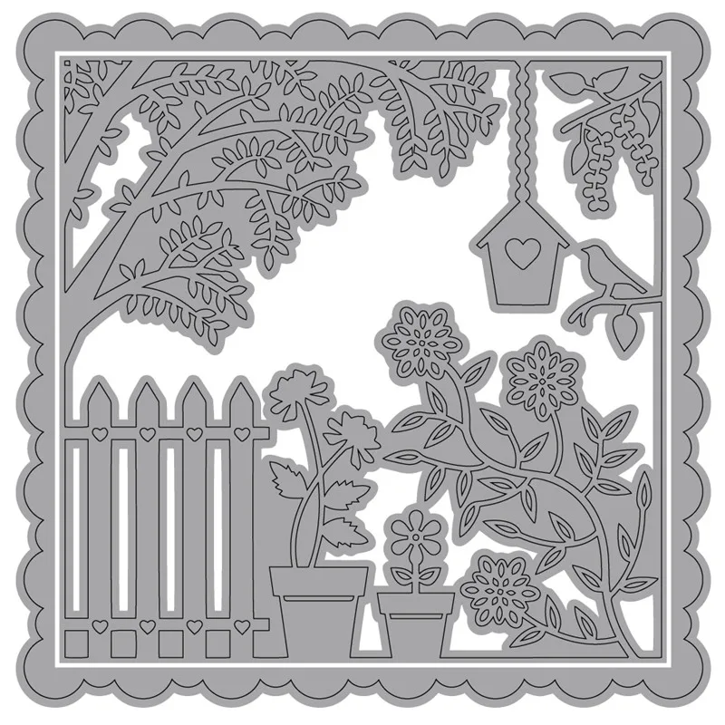 

DiyArts 1 Pcs/lot Metal Cutting Dies Scrapbooking For Card Making DIY Embossing Cuts New Craft Die Country Cover