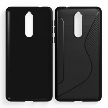 

100pcs/lot Free Shipping New S Line TPU Soft Case Cover for Nokia 8