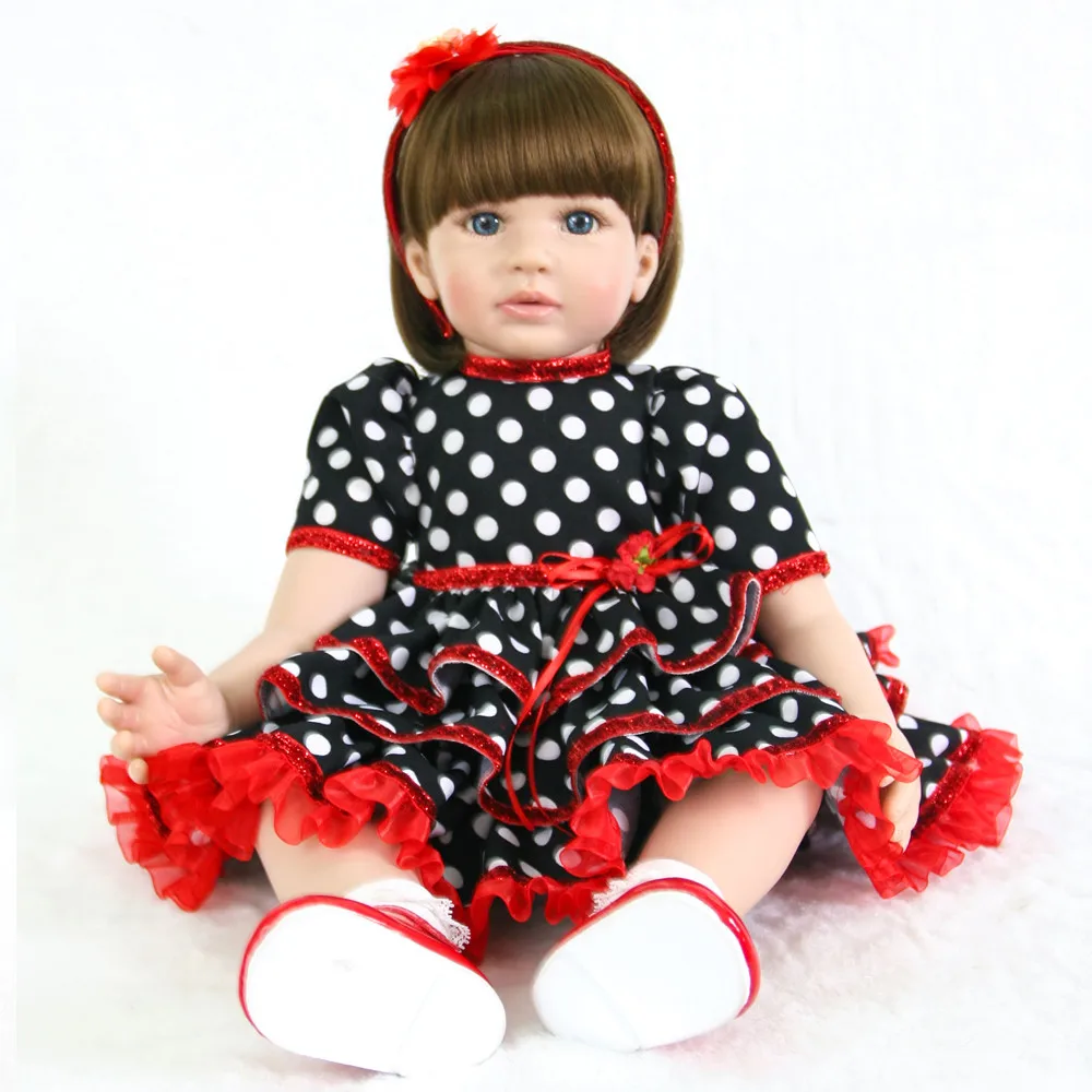 

NPK 24"/60 cm Baby Alive Silicone Reborn Baby Toddler Princess Girl Dolls Toys for Children Bebes reborn adorable Gift Doll