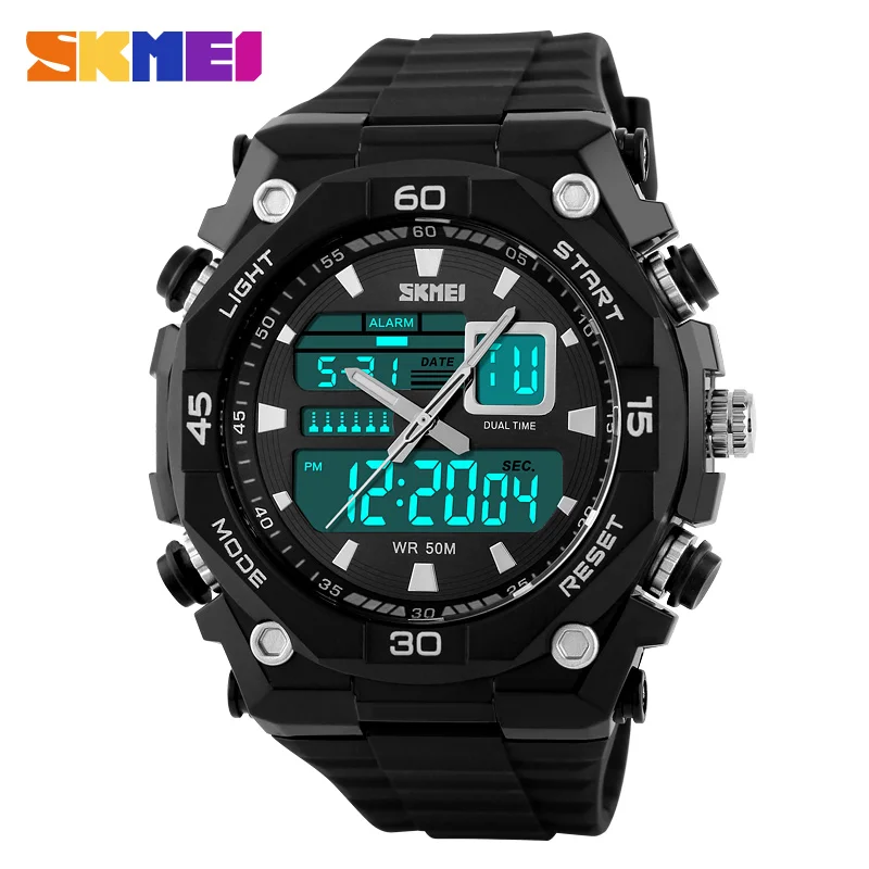 

Skmei Top Luxury Brand Men Sports Watches Military Waterproof LED Digital Watch Fashion Quartz Outdoor Wristwatches Clock 1092