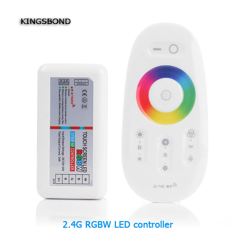 RGBW Управление Лер 2.4 г rf Беспроводной touch Дистанционное управление DC12-24V для RGBW Светодиодные ленты 1 компл./лот