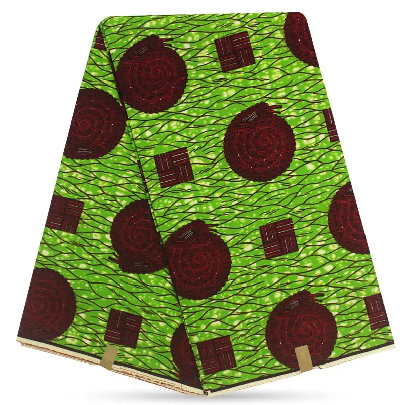 

African Hollandais Real Dutch Wax New Arrival 2019 Ankara Binta Real Wax High Quality African Fabric For Women Dress 6yards