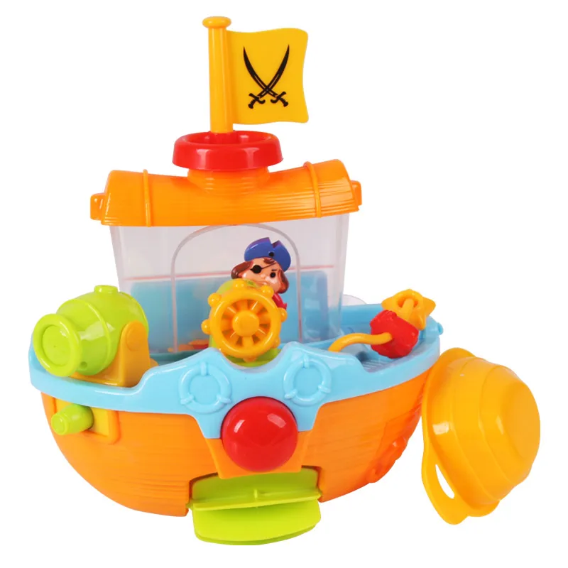 Funny Water Game Baby Bath Toy Pirate Ship Baby Bath Spout Play Swimming Water Toys Toys for Bathroom for Children