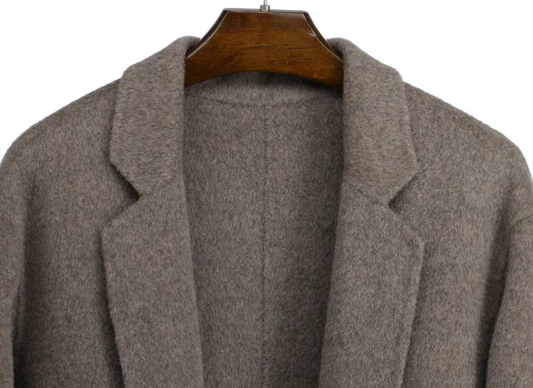 Longueur Laine Qualité De Nouveau Femelle Femmes Mode Designer La Haute 2018 À Moyen Main Manteau PZU4WUnBq