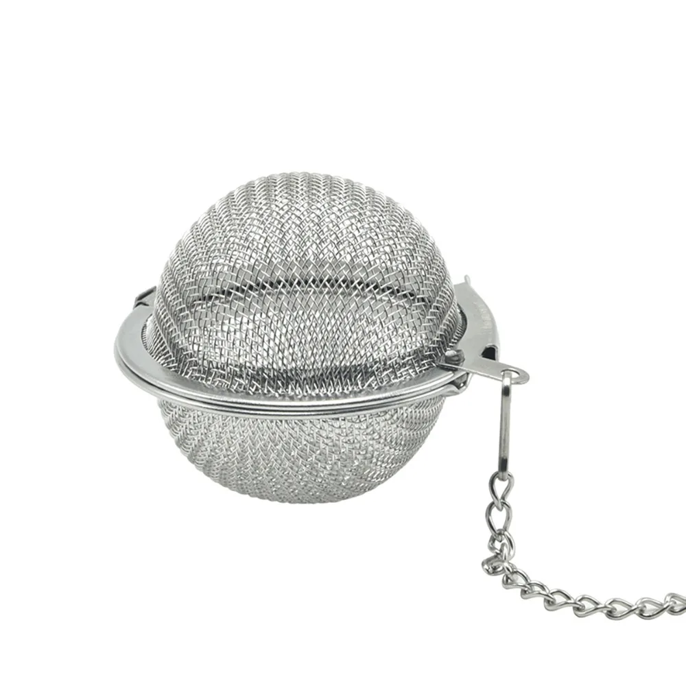 

4.5CM Tea Infuser 304 Stainless Steel Food Grade FDA Tea Strainer with Chain Sphere Mesh Tea Ball Good Quality Filter