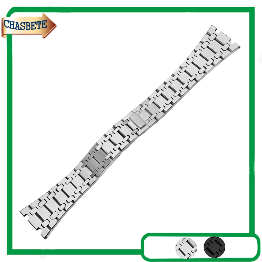 Stainless Steel font b Watch b font Band For AP Watchband 23mm Men font b Women