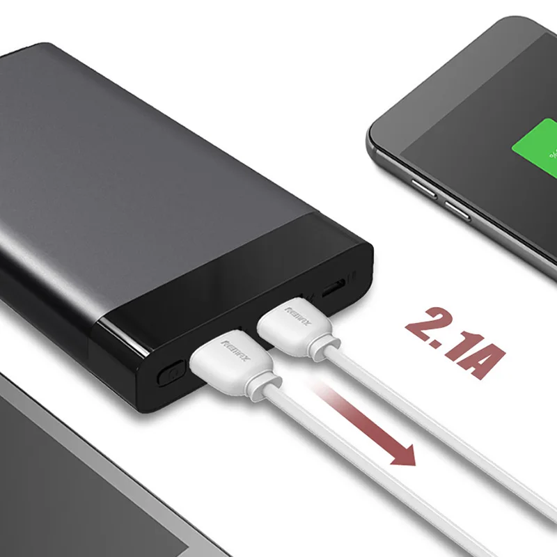 Внешний аккумулятор 20000 мАч светодиодный цифровой дисплей двойной USB внешний 10000