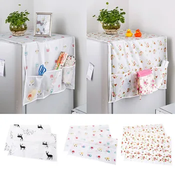 

Refrigerator Organizer PEVA Freezer Top Bag Dust Covers Fridge Storage Bags 130*55cm 1Pcs Refrigerator Cover Waterproof