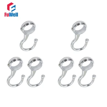 

6pcs Zinc Alloy Pipe Hooks for 19mm Dia. Tube Hanger Kitchen Cabinet Clothes Organizer Holds Coat Waterproof Hook