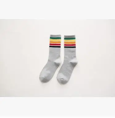 Новейшие Модные мужские носки в радужную полоску - Цвет: SS41003