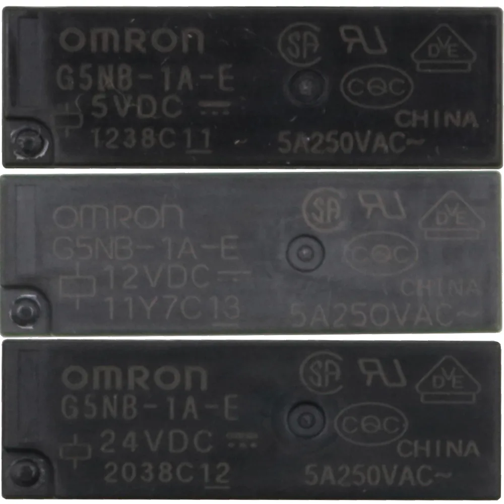

10Pcs G5NB-1A-E Relay DC 5V 12V 24V SPST NO Omron G5NB 4 Pins