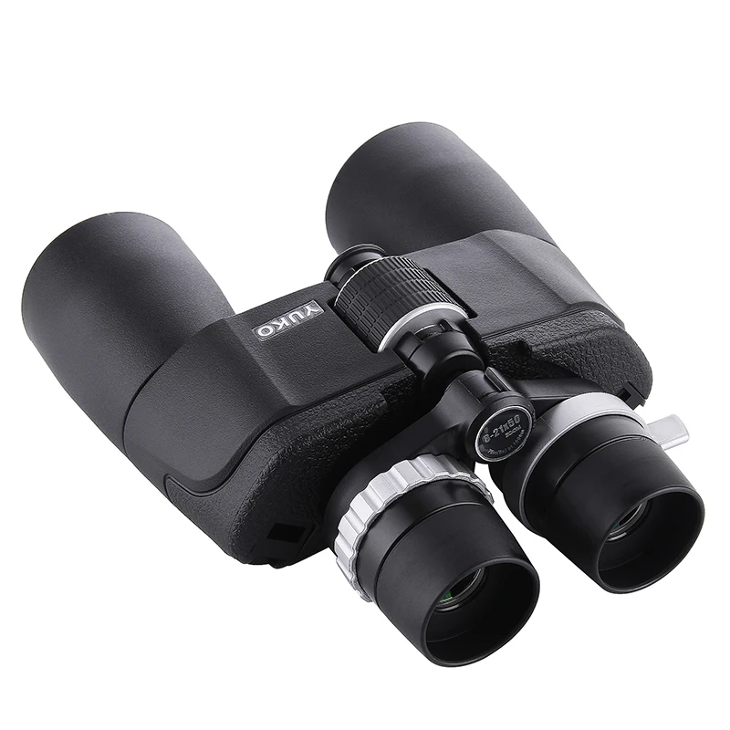 High Power 8-21x50 Zoom Binoculars Black HD Lll Night Vision Zooming Binocular Telescopes BAK4 Prism for Outdoor Camping Hunting