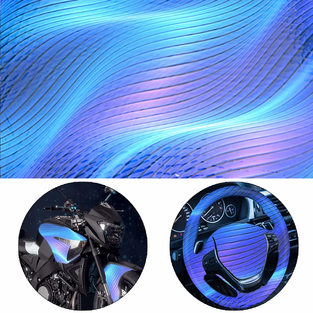 

50x100cm Liquefy Blue Water Transfer Film PVA Hydrographic Water Transfer Film Motorbike Helmet Decor