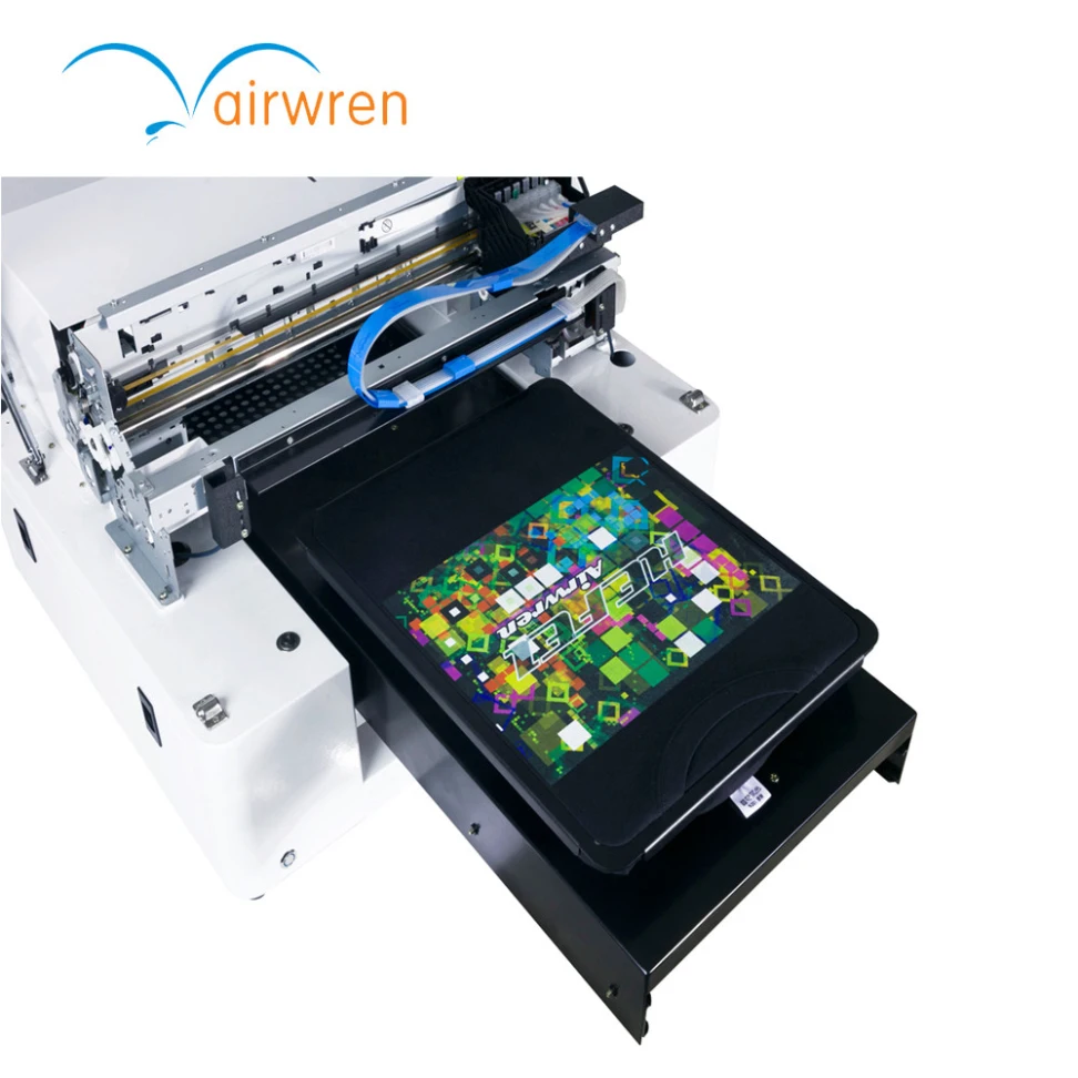 

Airwren AR-T500 A3 Size DTG Printer with White Ink Digital Dark and Light Color T-shirt Printing Machine