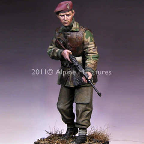 1/16 фигурка из смолы модель воина II английская коммандус gk ручная работа белый