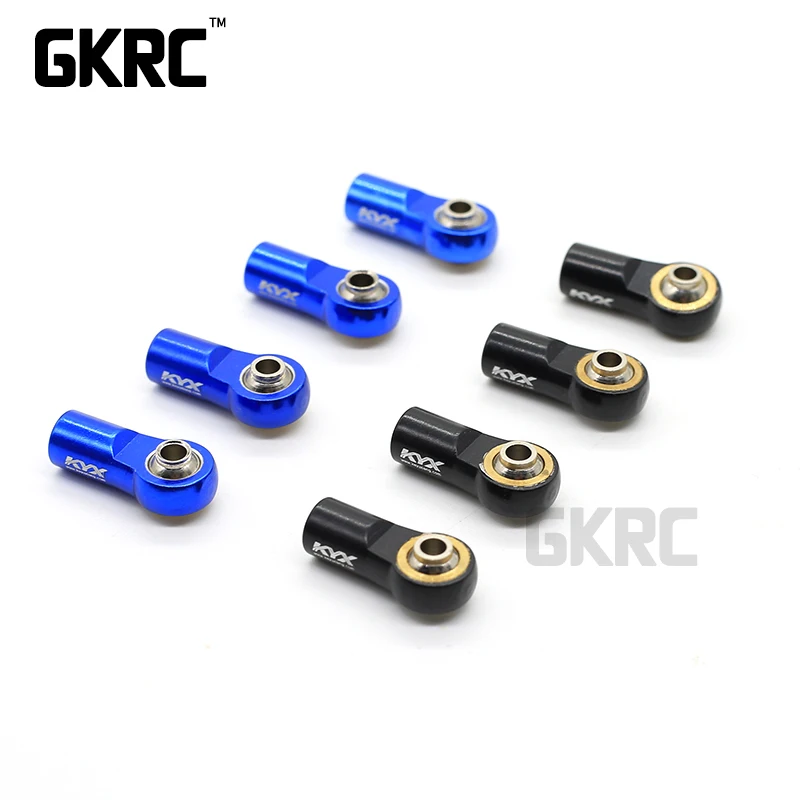 

GKRC 4PCS M3 Tie Rod End Ball Head Holder Aluminum Alloy 3mm Ball Joint Link Rod End for RC Climbing Car Truck Buggy Crawler