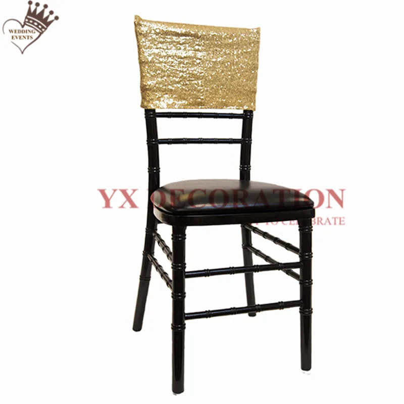 20 шт/партия Chiavari Sequin Chair cap Hood бамбуковый стул крышка для украшение для свадьбы