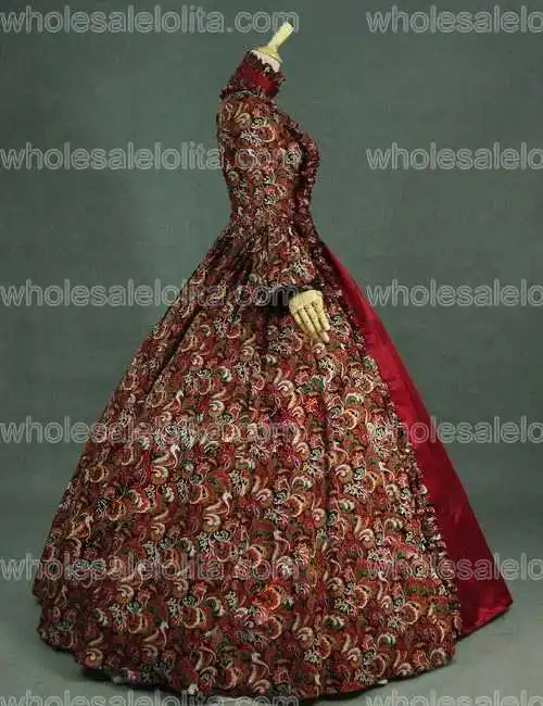 Victorian-Renaissance-Gothic-Prom-Dress-Ball-Gown-Sexy-Vampire-Theater-Reenactment-Costume-138B_D138BurgundyFloral-2(1)