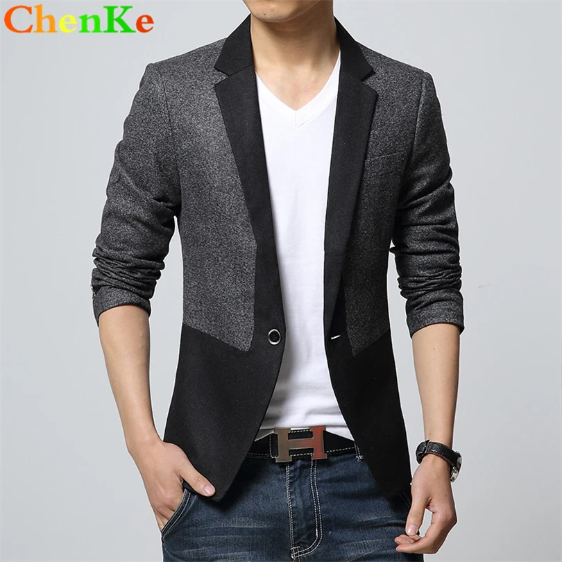 ChenKe New Brand Clothing Men Blazer Fashion Cotton Suit