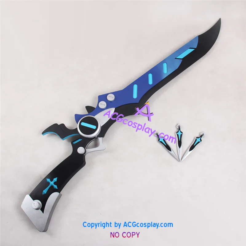 

ELSWORD Dread Lord Gunblade and Knives prop Cosplay Props pvc made