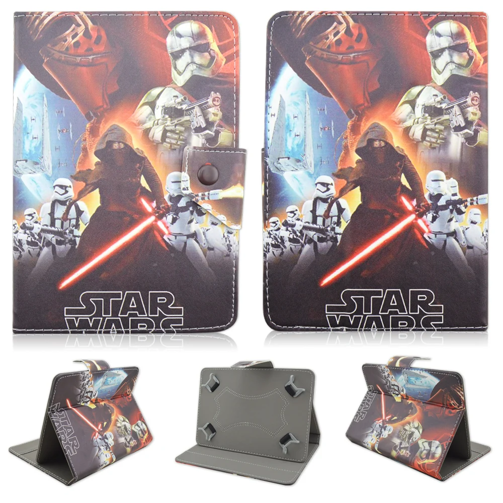 

Universal Star Wars Printed PU Leather Case for 10.1" Onda Teclast Chuwi Samsung 9.7" 10" 10.1 inch tablet pc Protective Cover