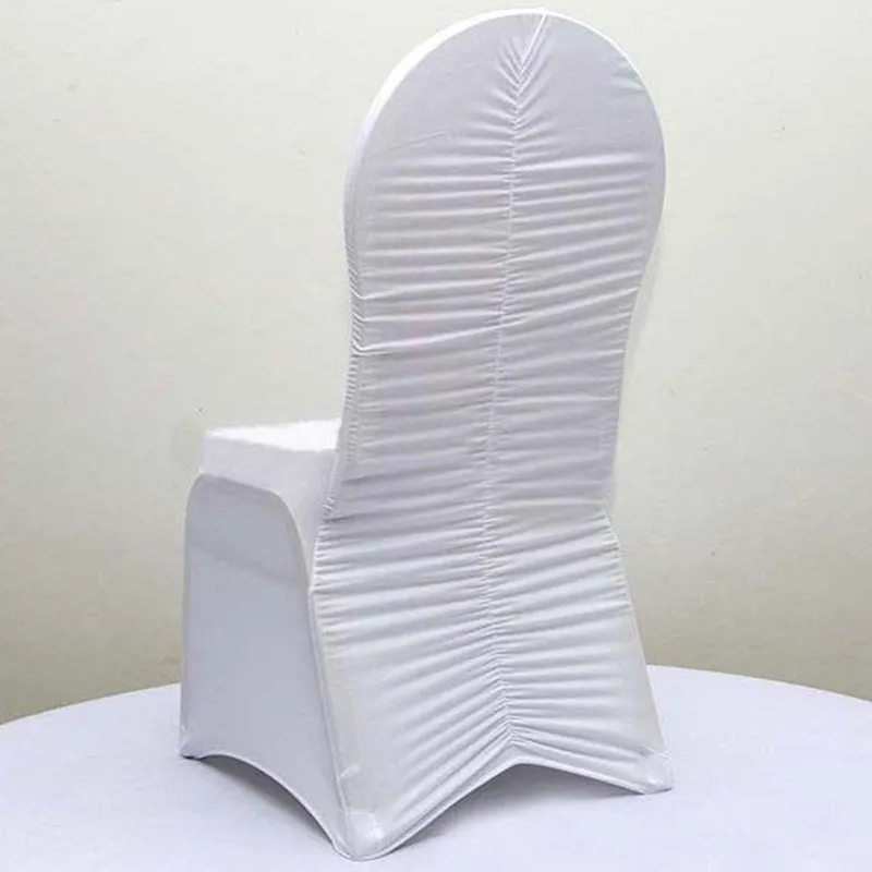 50 шт. эластичные чехлы для стульев из спандекса с рюшами|stretching chair|spandex stretch chairruched
