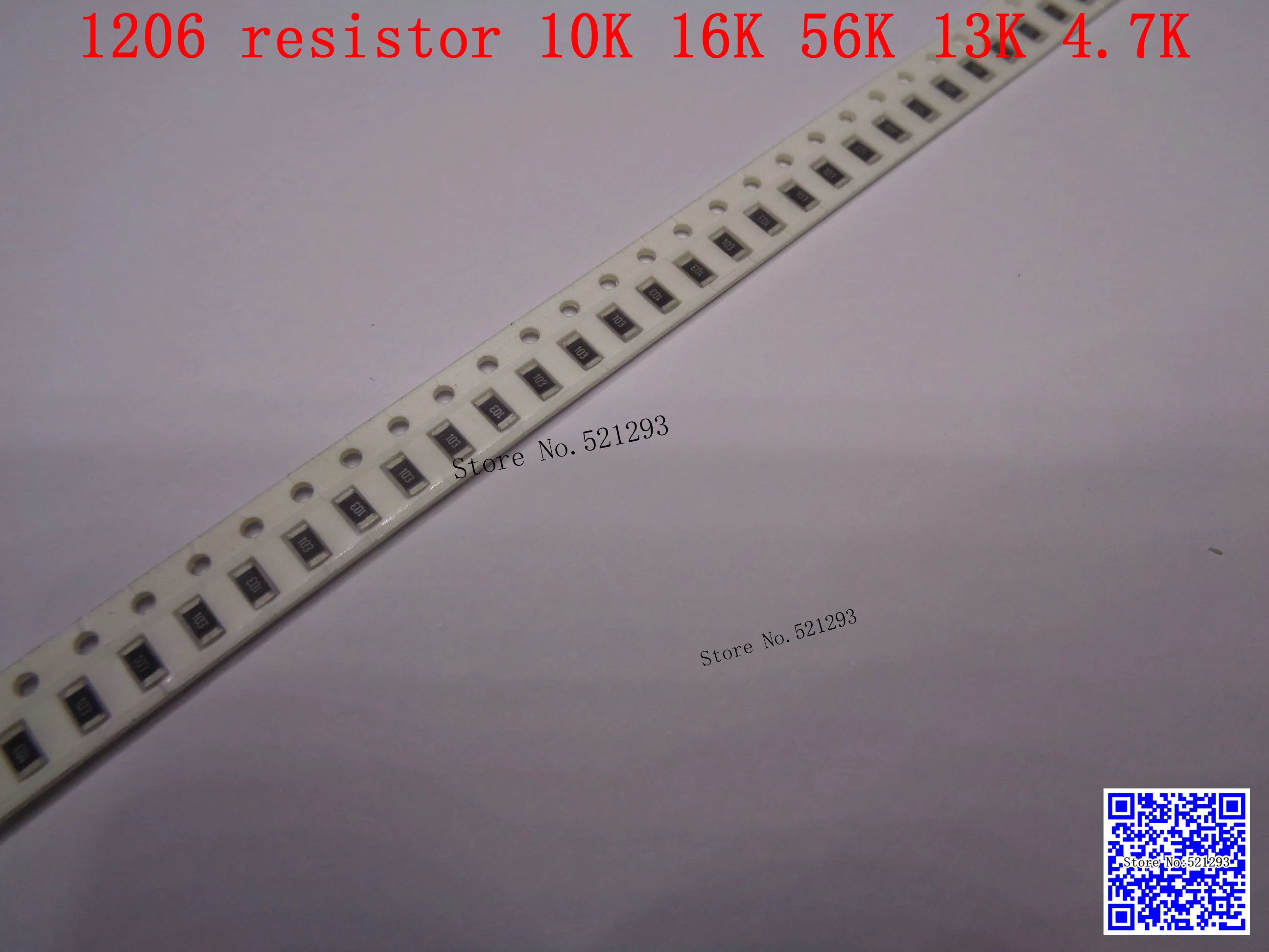 1206 F SMD резистор 1/4 Вт 10 к 16 56 13 4 7 Ом 1% 3216 чип 500 шт./лот | Электронные компоненты и