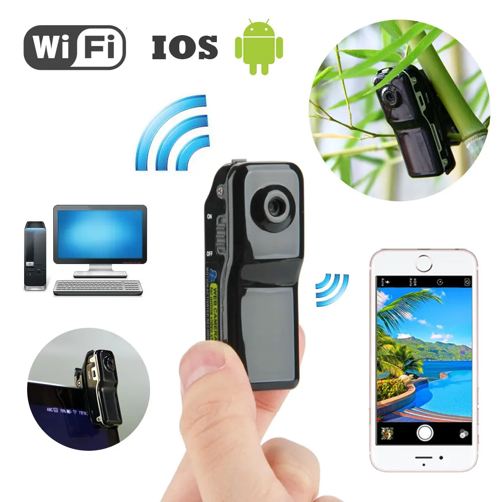 MD81 Mini Wireless Camera Support Android IOS WiFi Camcorder Video