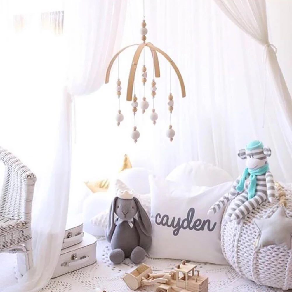 baby hanging bed safety seat plush toy Hand Bell Multifunctional Plush Toy Stroller Mobile Gifts