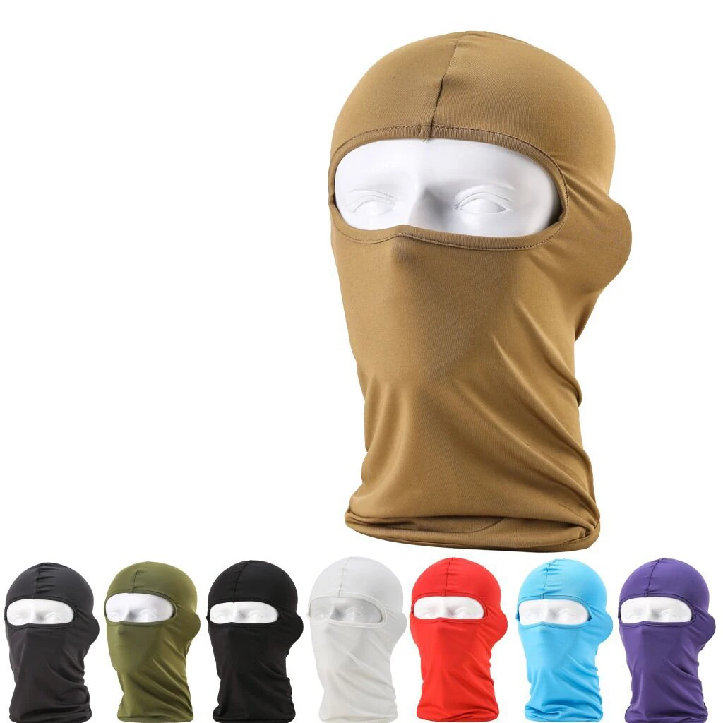 2017 Hot Sale Lycra Balaclava Headwear solid Ski Mask Helmet Inner Cap