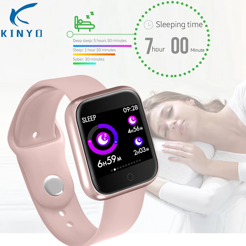 KINYO smart wristband blood pressure blood oxygen smart bracelet ip68 waterproof fitness band women men smart watch pk fitbits KINYO smart wristband blood pressure blood oxygen smart bracelet ip68 waterproof fitness band women men smart watch pk fitbits