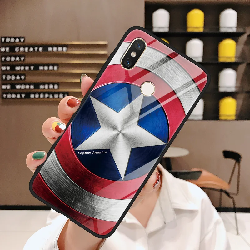 0mdunmd Чудо-яд закаленное стекло «Железный человек», TPU чехол для Xiaomi mi 9 A2 6X Max3 5S 6 8 Lite SE для Red mi 7 5 Plus Note 5 6 iPad pro S2 чехол - Цвет: 0mdunmd
