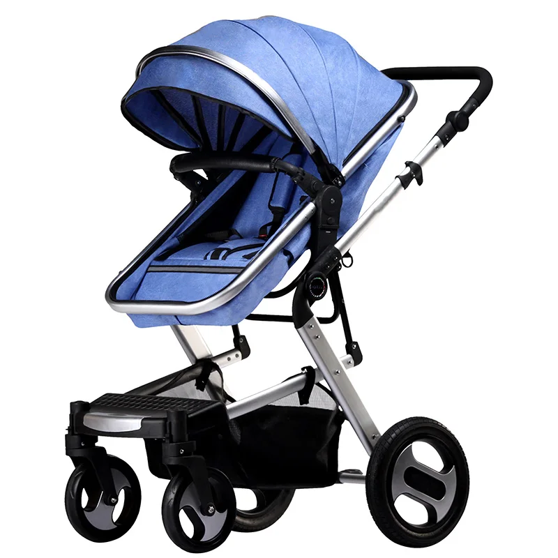 KUBEEN& Baby Bum Роскошная детская коляска 2 в 1 коляска с высоким пейзажем для лежа и сидения на