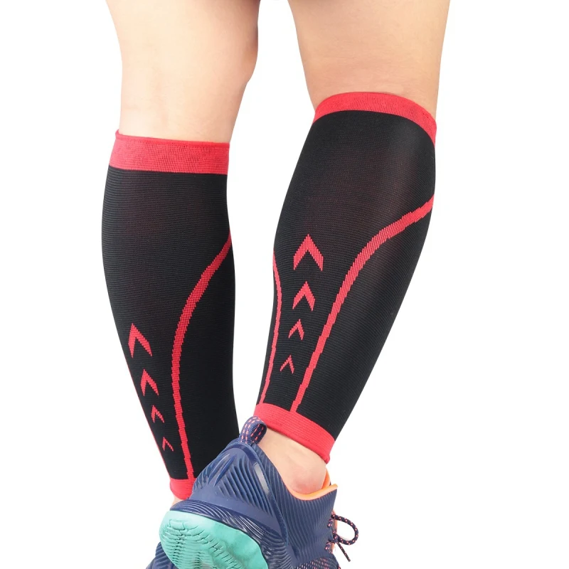 

Sports Compression Leg Sleeve Antiskid Basketball Football Calf Support Protector Socks Running Shin Guard Pain Relief