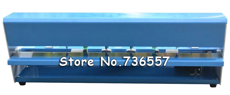 Металлический синий 18 дюймов 460 мм Электрический Creaser Scorer перфоратор 3 в 1 комбинированная машина для перфорации бумаги 3 функции