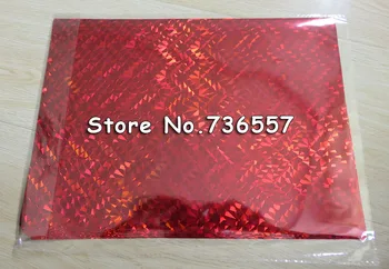 

Free Shipping 50Pcs 20x29Cm A4 Laser Red Glass Hot Stamping Foil Paper Laminator Laminating Type Transfere Printer Business Card
