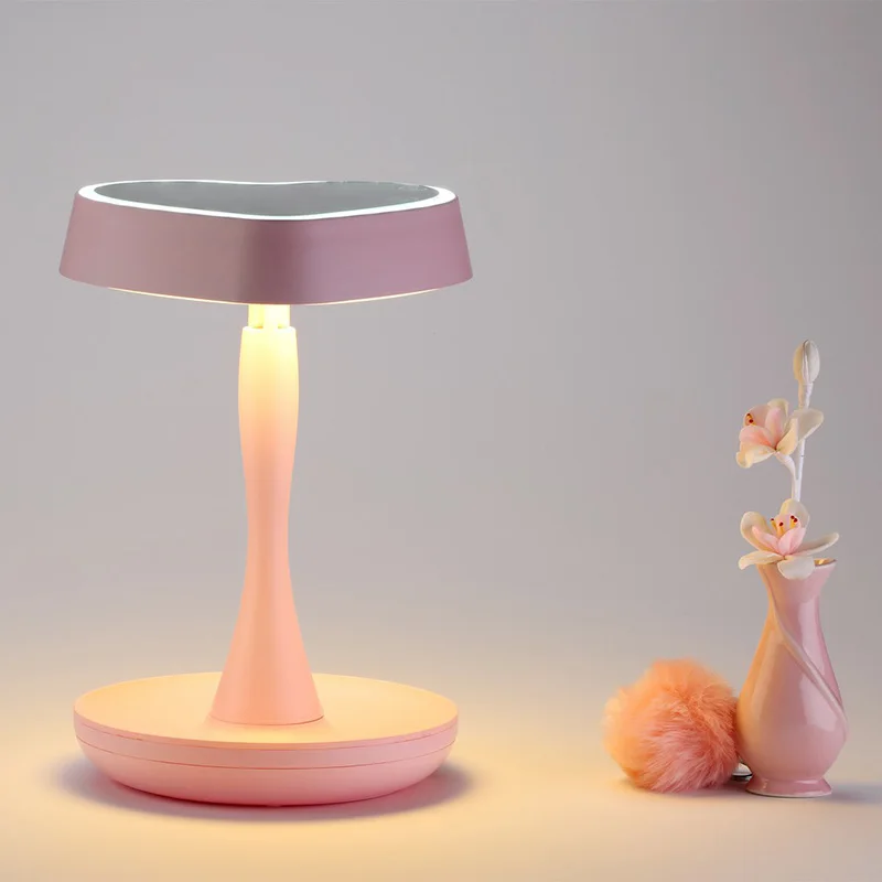 

New Arrival Touch Screen LED Cosmetic Mirror Makeup Tool Portable Adjustable Bedroom Table Lamps Multi-function Makeup Mirror